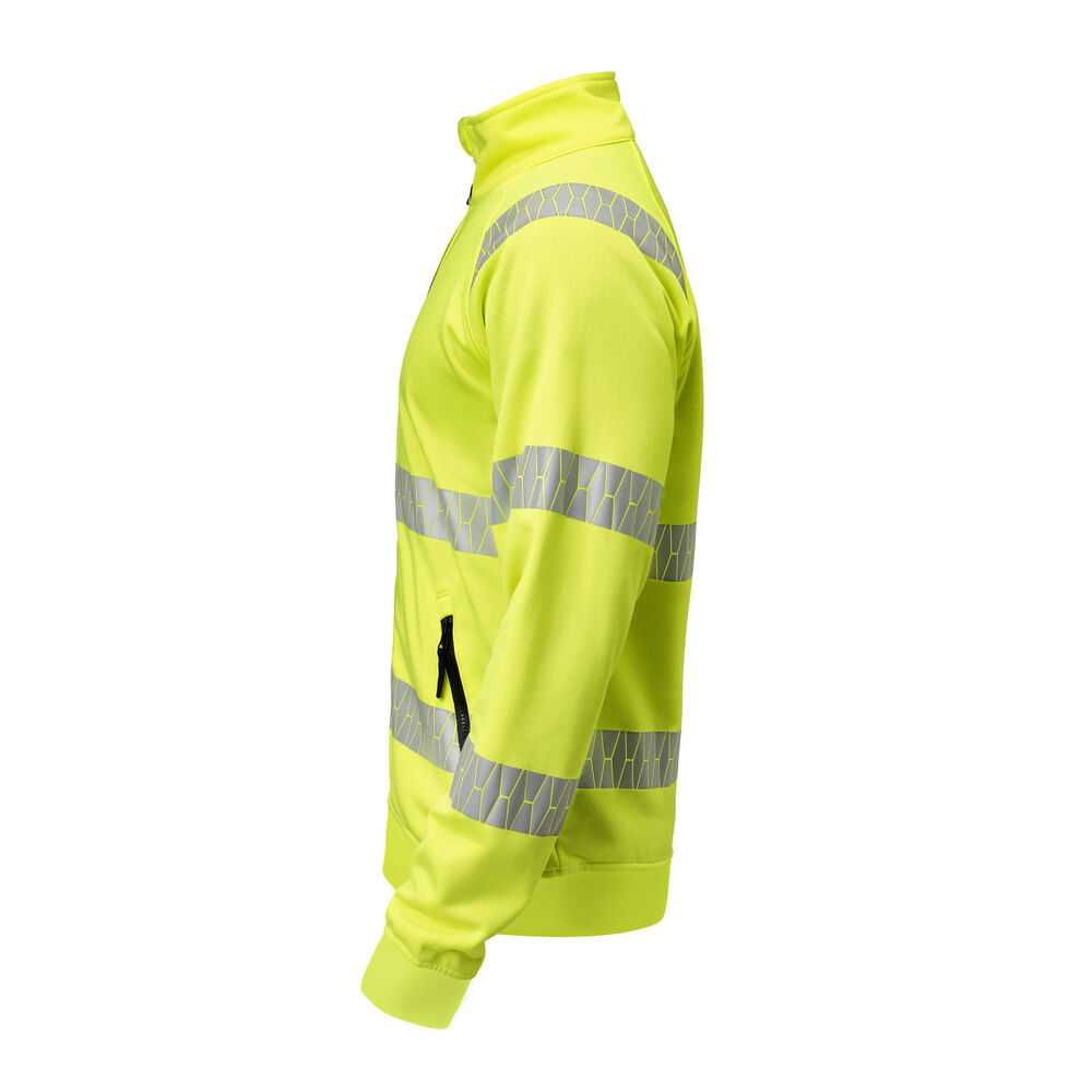 Jobman - 5325 Sweatshirt Full-Zip Hi-Vis Geel 4XL