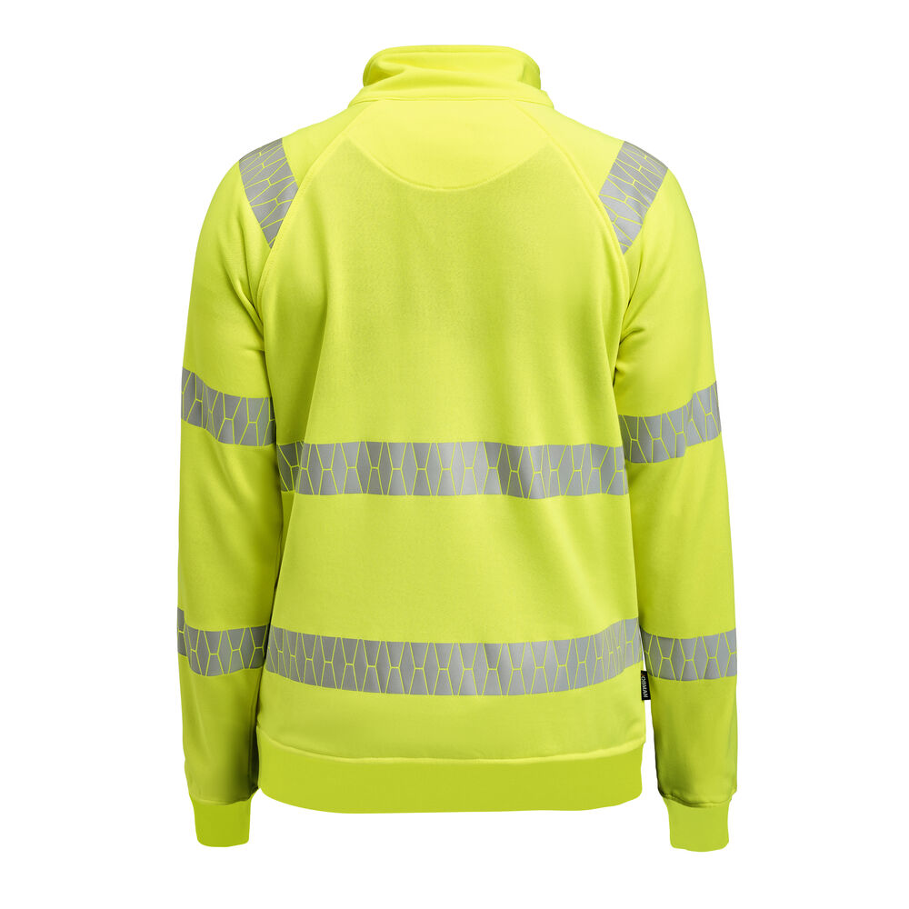 Jobman - 5325 Sweatshirt Full-Zip Hi-Vis Geel 4XL