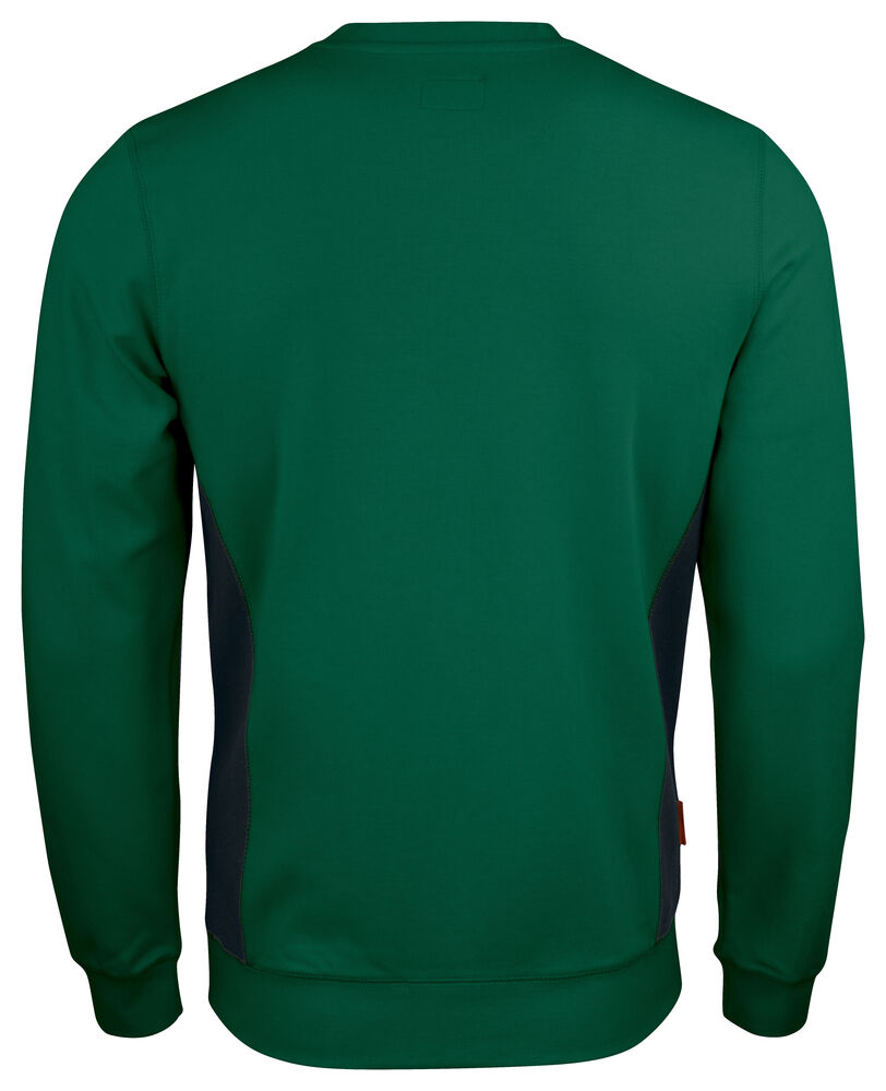 Jobman - 5402 Roundneck Sweatshirt Bosgroen/Zwart XXL