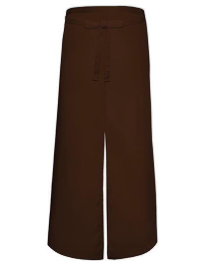 Bistro Apron With Split - Brown