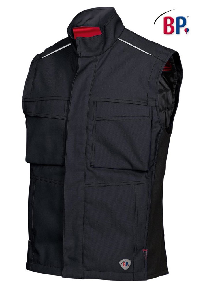 BP® Gewatteerd gilet - black/dark grey