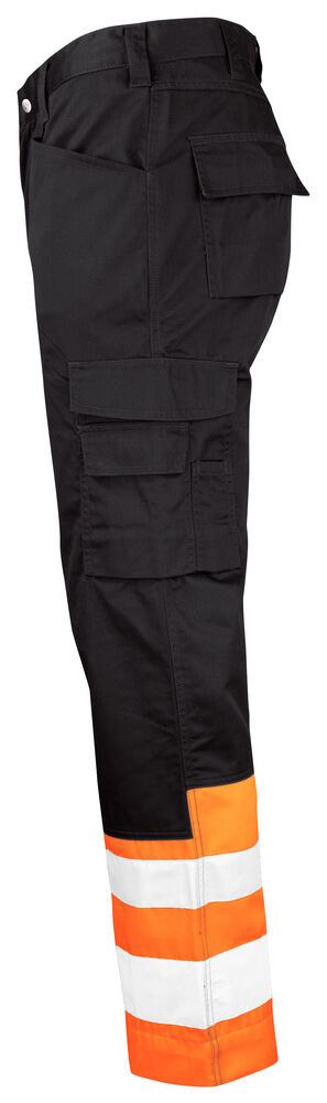 Jobman - 2314 Hi-Vis Service Trousers Zwart/Oranje C58