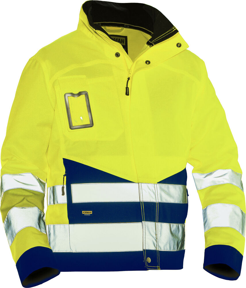 Jobman - 1231 Hi-Vis Jacket - Geel/Navy