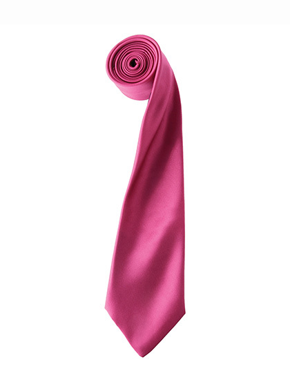 Premier Workwear - Colours Collection Satin Tie - Hot Pink (ca. Pantone 214C)