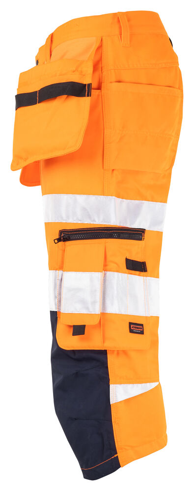 Jobman - 2217 Hi-Vis Long Shorts Oranje/Navy D96