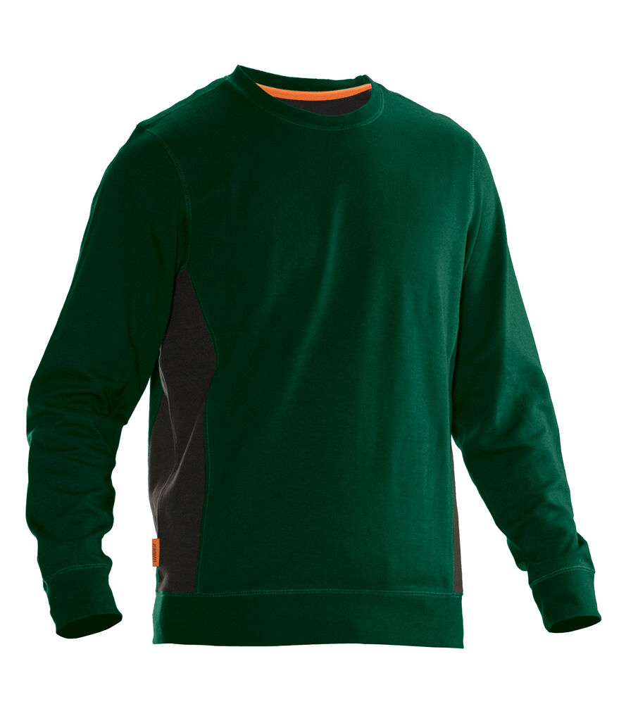 Jobman - 5402 Roundneck Sweatshirt - Bosgroen/Zwart