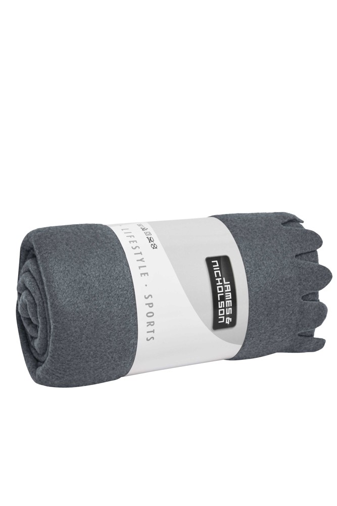 Fleece Blanket - Light Grey Melange