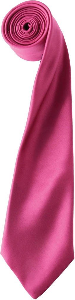 'Colours' Satin Tie - Hot Pink