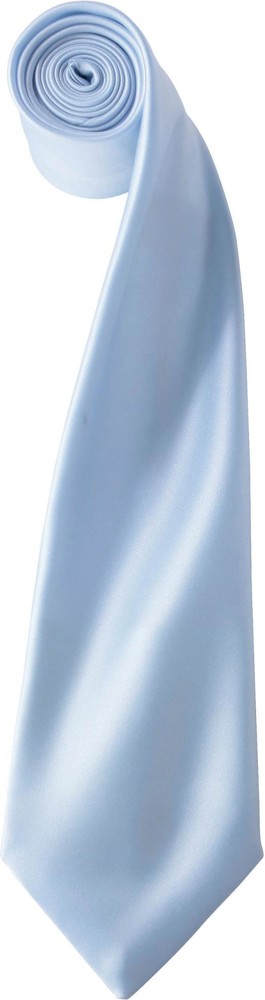 'Colours' Satin Tie - Light Blue