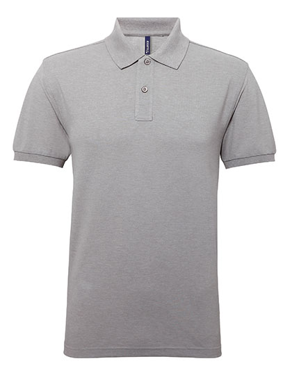 Asquith & Fox - Men´s Polycotton Blend Polo - Heather Grey