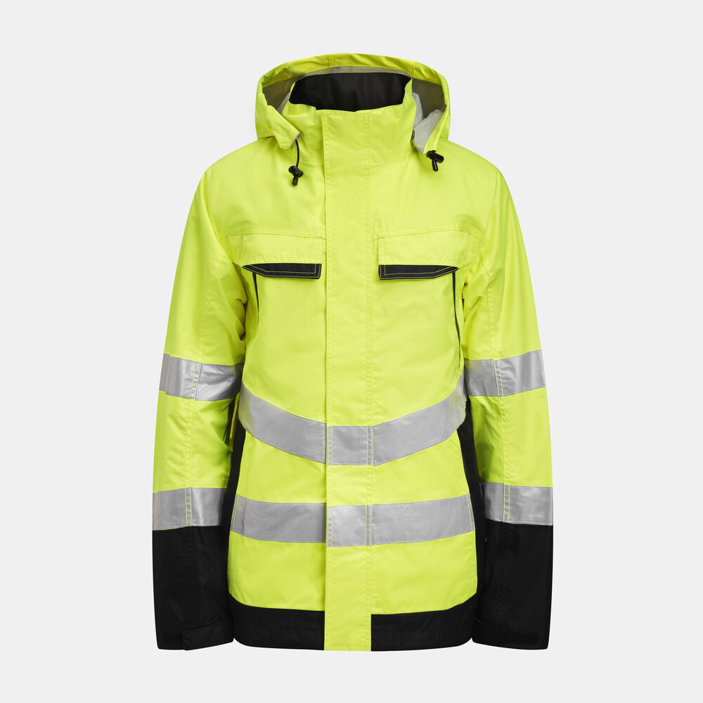 Jobman - 1283 Hi-Vis Shell Jacket - geel/zwart