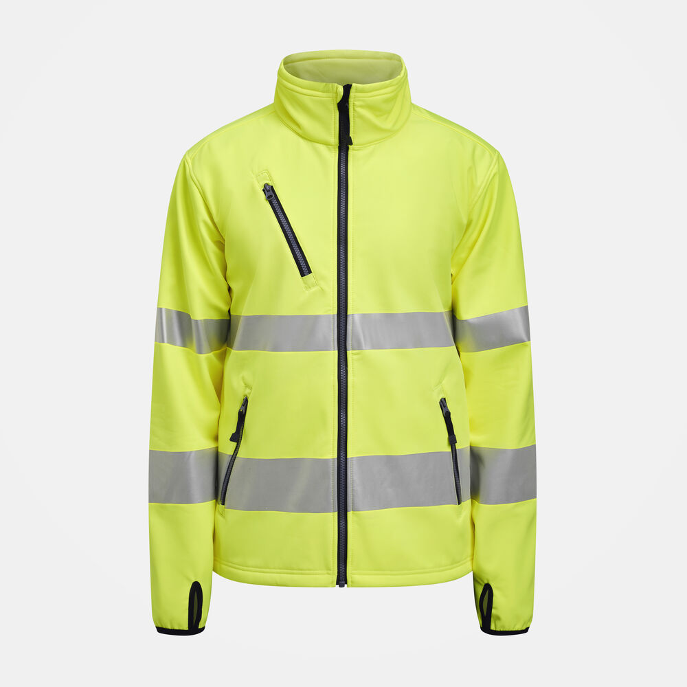 Jobman - 1202 Hi-Vis Softshell Jacket - geel