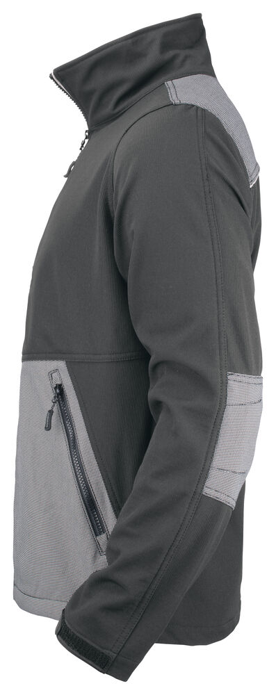 Jobman - 1248 Softshell Jacket Donkergrijs/Zwart S