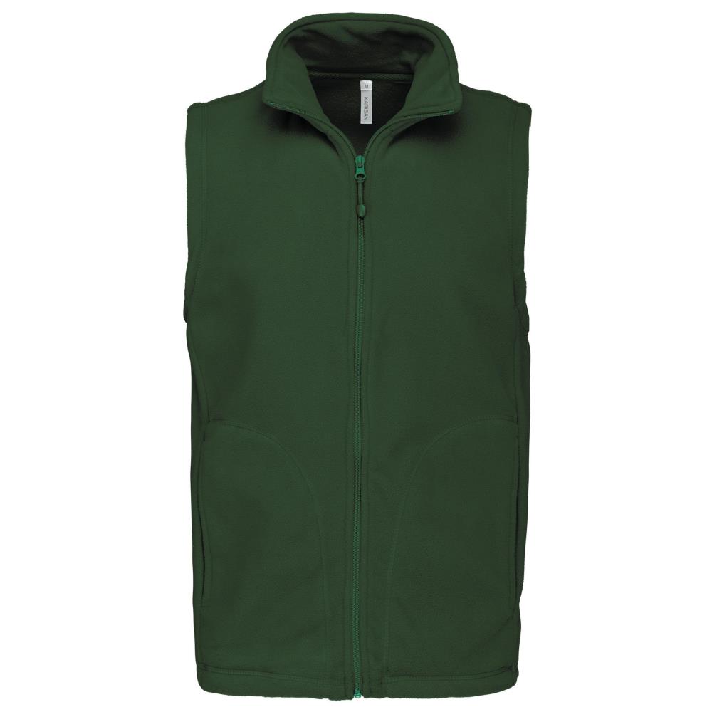 Bodywarmer van microfleece heren - Forest Green