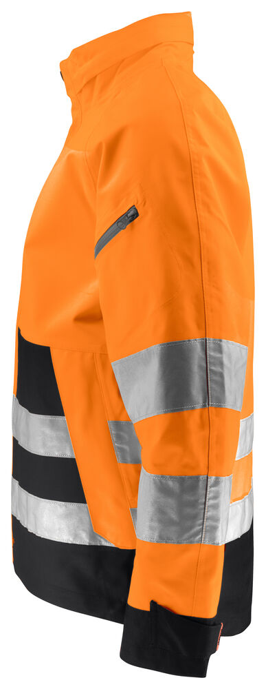 Jobman - 1273 Hi-Vis Shell Jacket Oranje/Zwart 3XL
