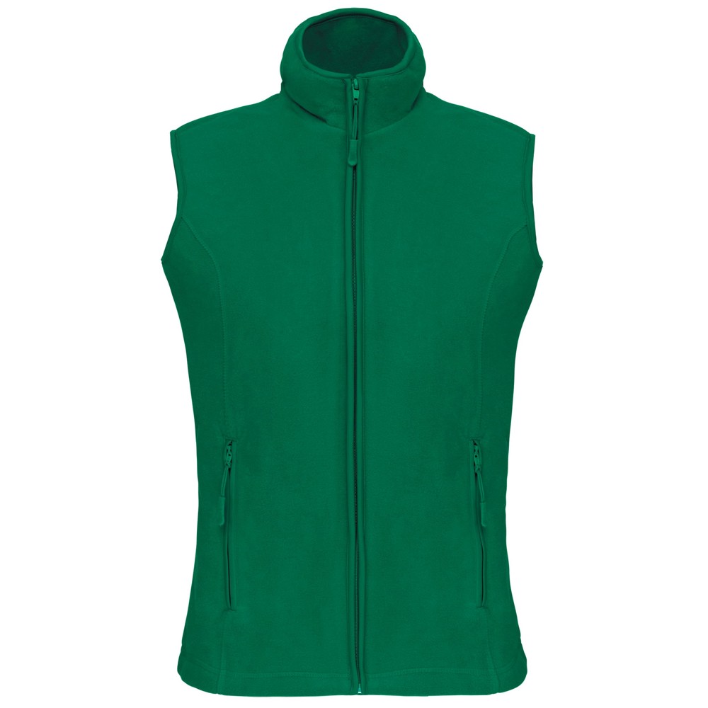 Bodywarmer van microfleece dames - Kelly Green
