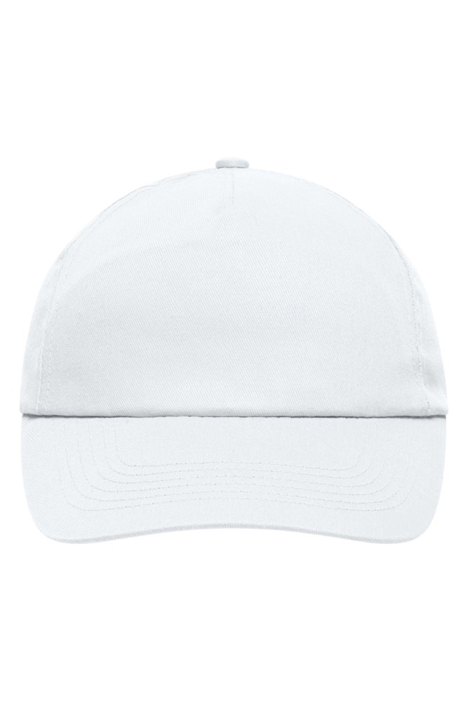 5 Panel Promo Cap Laminated - White