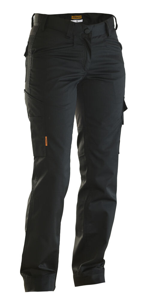 Jobman - 2316 Women’S Service Trousers Stretch Navy/Zwart 32 - zwart