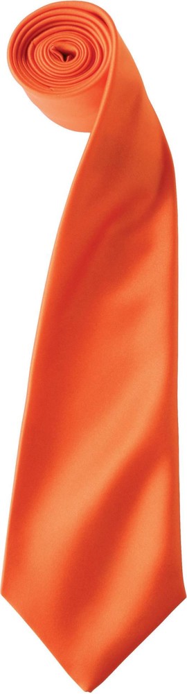 'Colours' Satin Tie - Orange