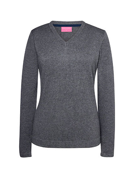 Brook Taverner - Women´s Atlanta V-Neck Jumper - Charcoal