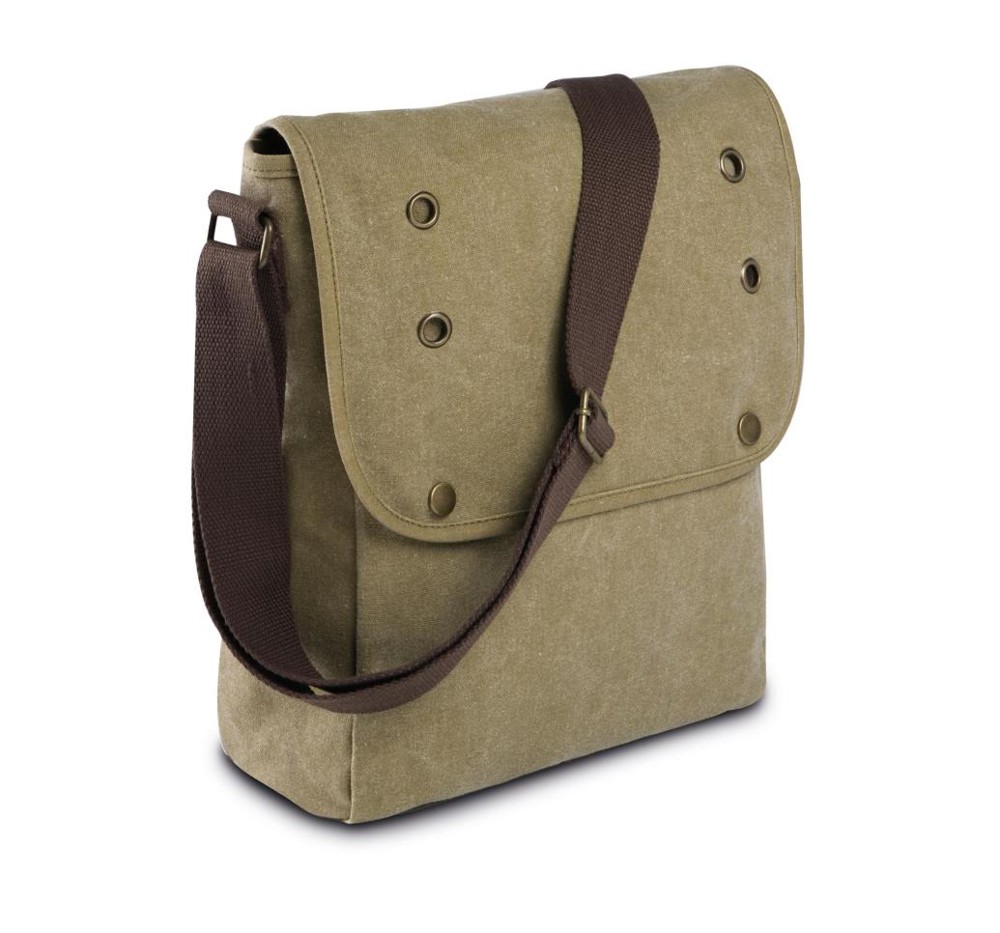 Canvas Schoudertas - Vintage Khaki