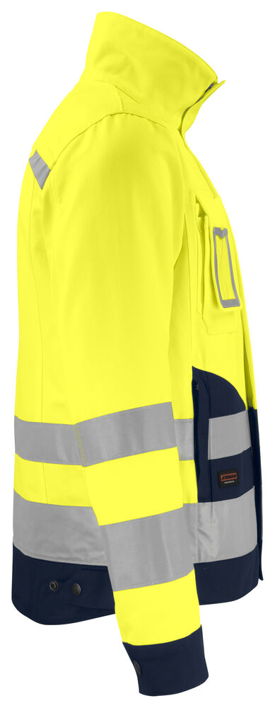 Jobman - 1231 Hi-Vis Jacket Geel/Navy S