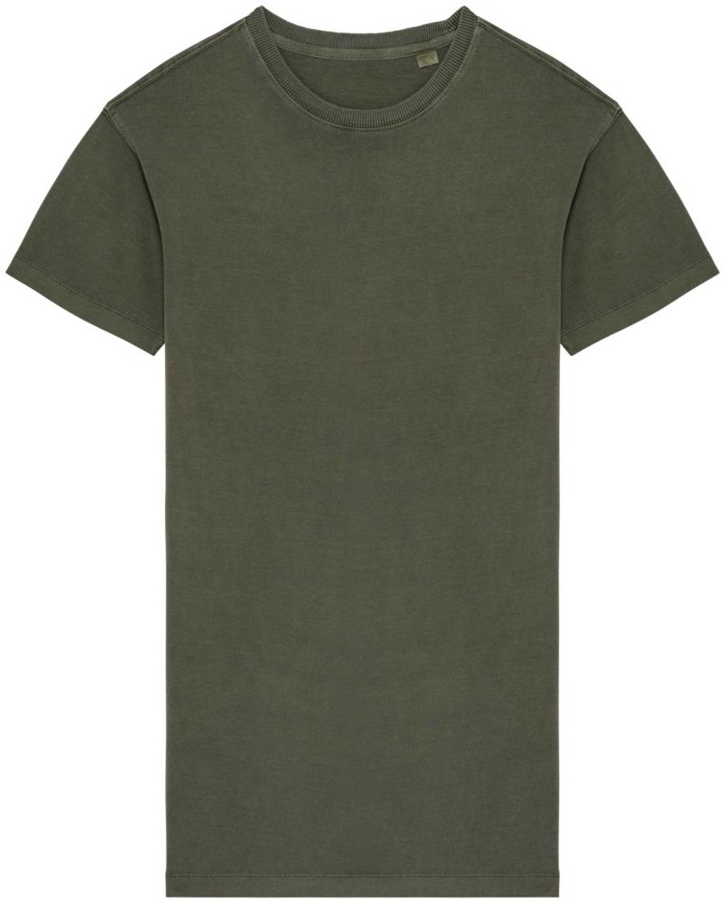 Ecologische verwassen T-shirtjurk - Washed Organic Khaki
