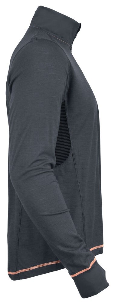 Jobman - 5596 Sweater Dry-tech™ Merino Wool Donkergrijs/Zwart S