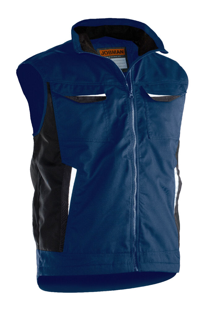 Jobman - 7517 Service Vest Lined Zwart XXL
