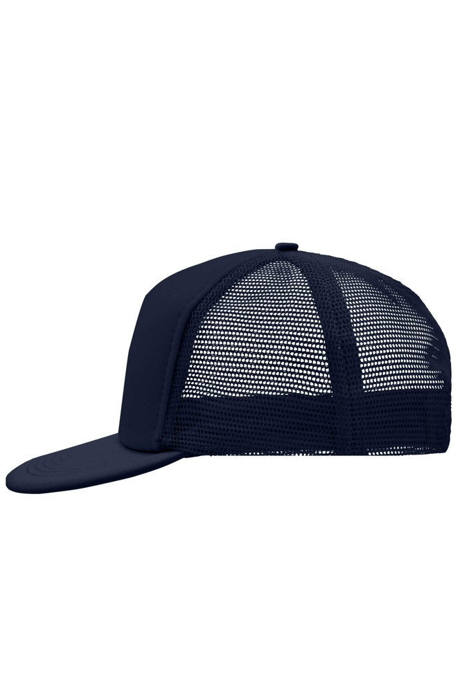 5 Panel Flat Peak Cap - Navy/Navy