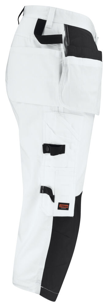 Jobman - 2133 Painters' Long Shorts Wit/Zwart D100