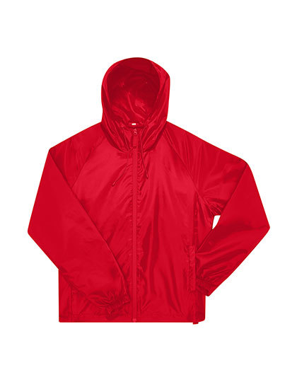 B&C BE INSPIRED - #Reset Windbreaker - Red