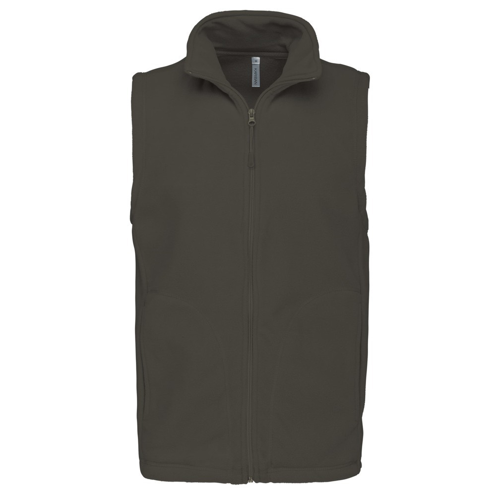 Bodywarmer van microfleece heren - Green Olive