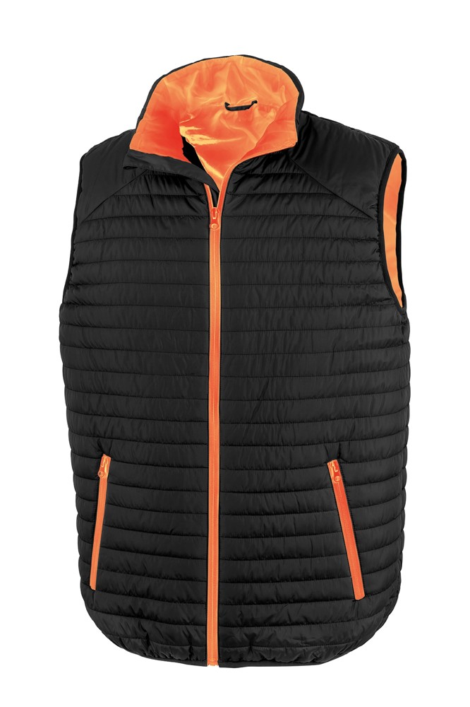 Bodywarmer Thermoquilt - Black/Orange