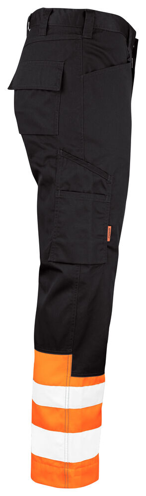 Jobman - 2314 Hi-Vis Service Trousers Zwart/Oranje C58