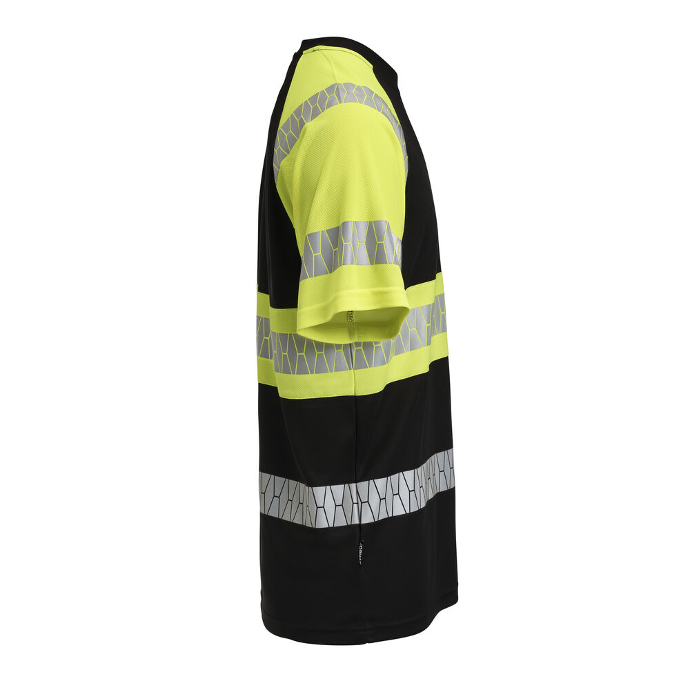 Jobman - 5226 T-shirt Hi-Vis Zwart/Geel XL