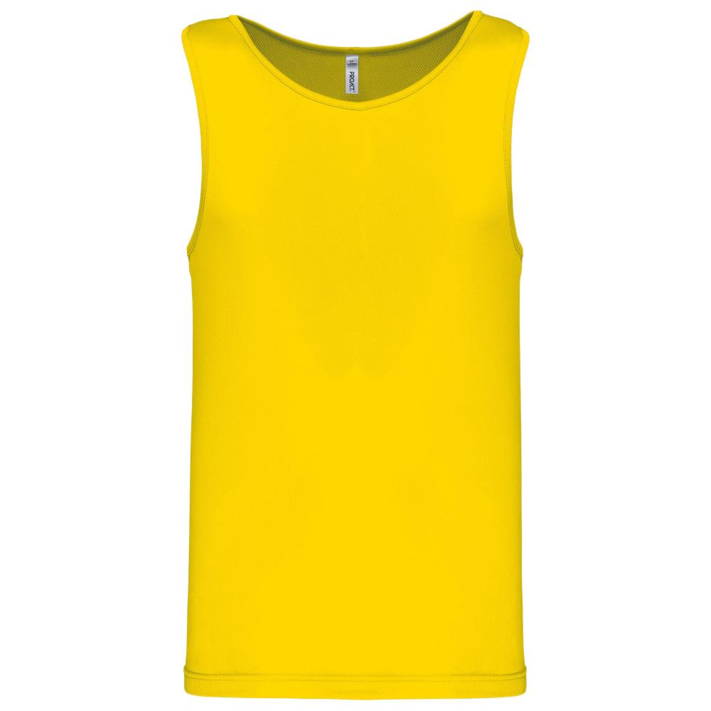 Herensporttop - true yellow