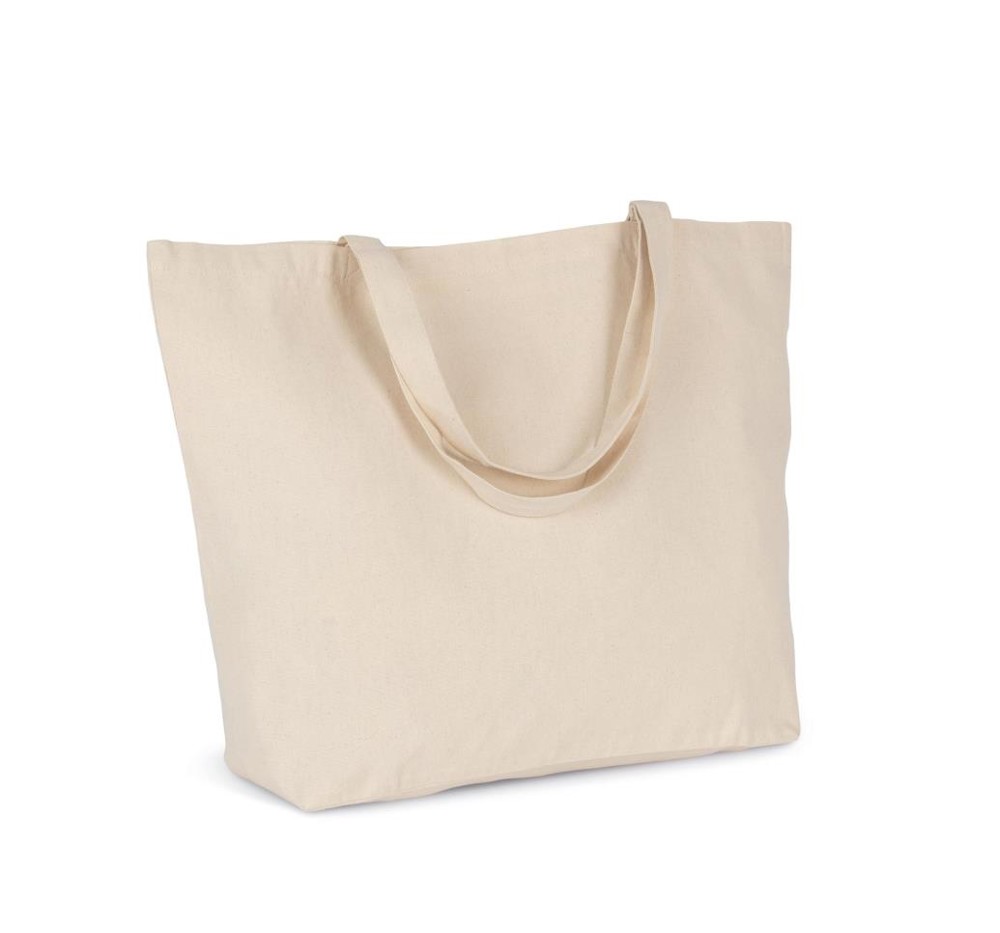 Extra grote shopper van katoen - Natural