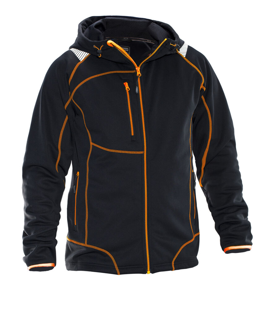 Jobman - 5150 Hoodie Vision - Zwart/Oranje