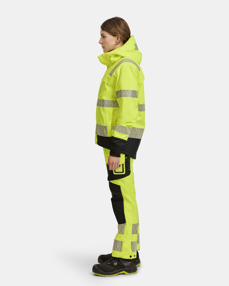 Jobman - 1235 Winter Jacket Hi-Vis Geel/Zwart XS