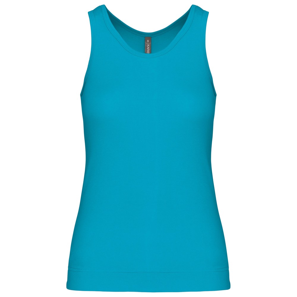 Angelina - Dames Racerback - deep turquoise