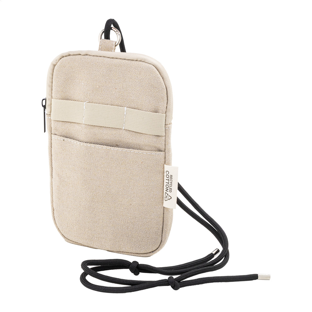 CanvaFon - gerecycled canvas crossbody mobiele tas