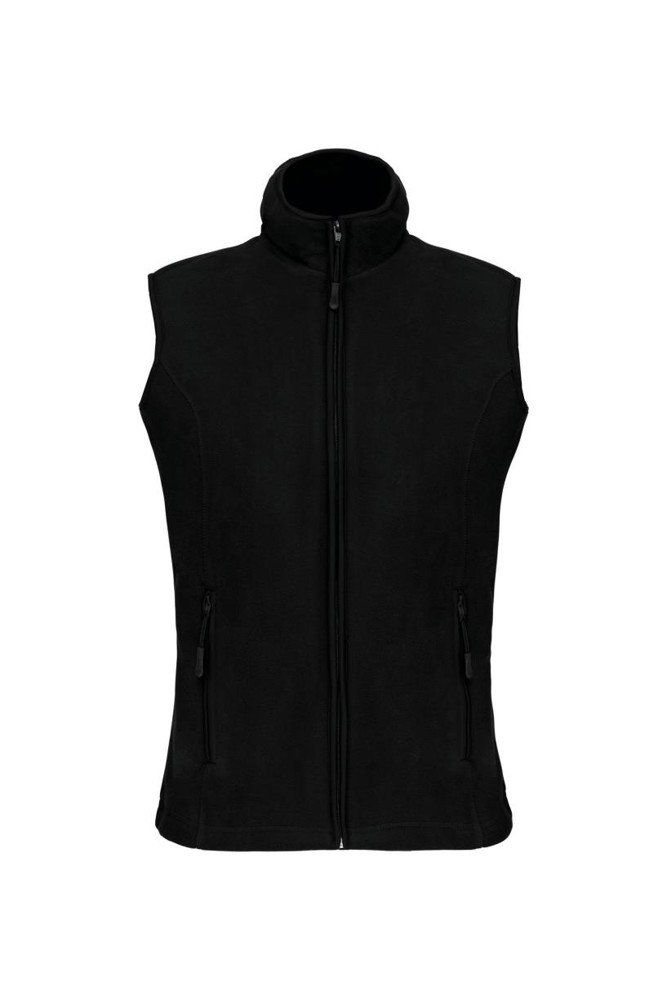 Bodywarmer van microfleece dames - Black
