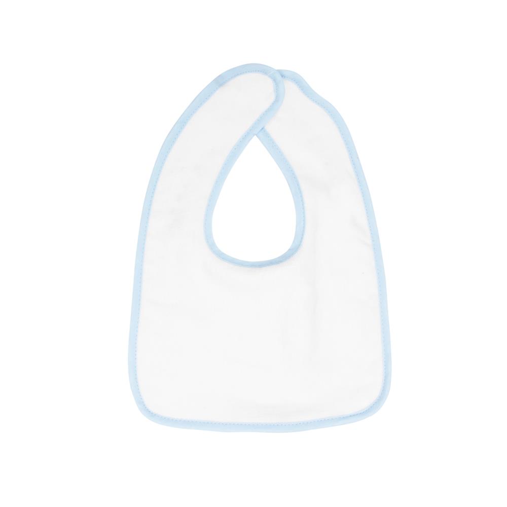 Baby bib - white/light blue