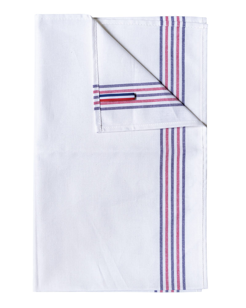 K139 - Theedoek met 5 strepen 'Origine France Garantie'
