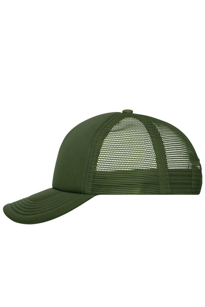 5 Panel Polyester Mesh Cap - Dark Olive