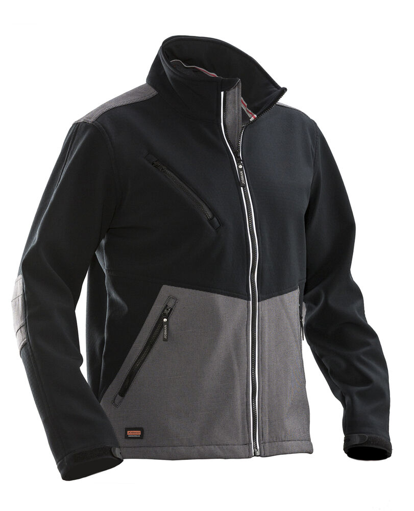 Jobman - 1248 Softshell Jacket - Zwart/Donkergrijs