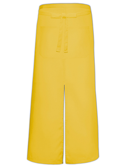 Bistro Apron With Split And Front Pocket - Yellow