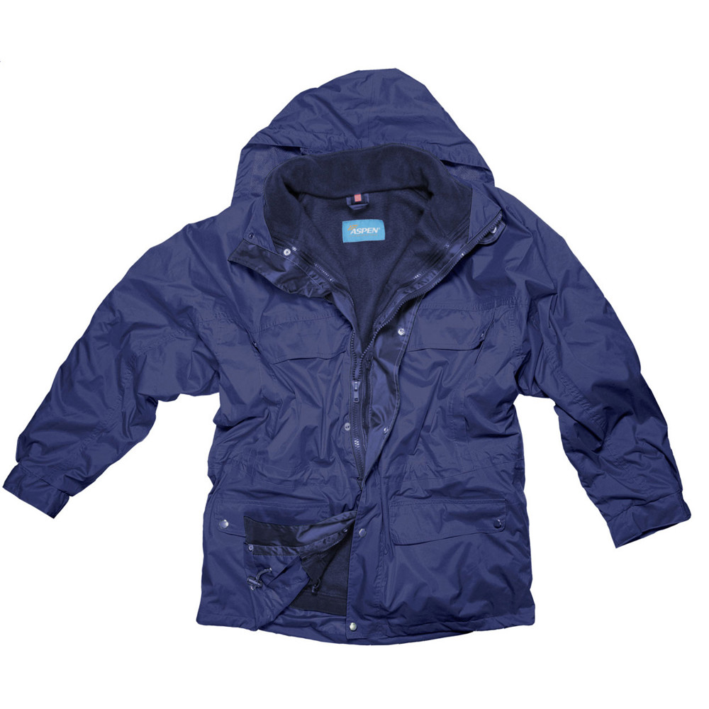 Aspen Nordic - 3 in 1 windjack en fleecetrui - donker blauw