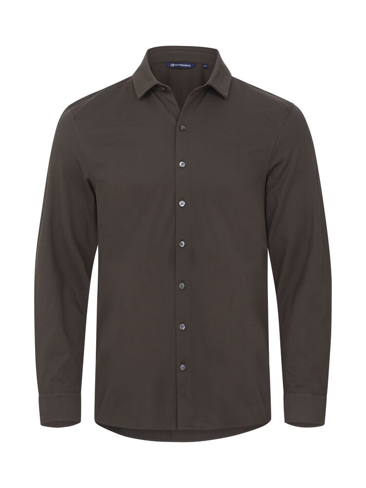 Cutter & Buck - Advantage Shirt Heren - Donker Mokka